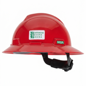 CASCO ALA ANCHA MSA ROJO