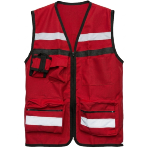 CHALECO BRIGADISTA ROJO
