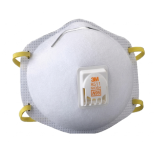 MASCARILLA MOD. 8511 N95 TIPO CONCHA CON VALVULA PARA PARTICULAS