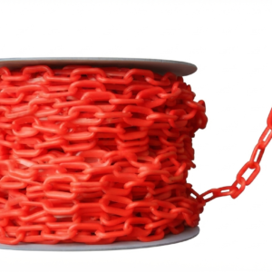 CADENA PLASTICA ROJO ROLLO 50 MTS