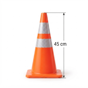 CONO DE SEGURIDAD CON REFLEJANTE 45CM