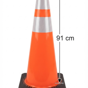 CONO DE SEGURIDAD CON REFLEJANTE 91 CM